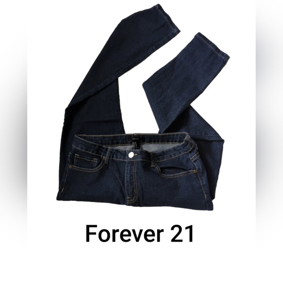 Women's Jeans SZ 30X28 Skinny Straight Leg Dark Wash - Picture 1 of 8